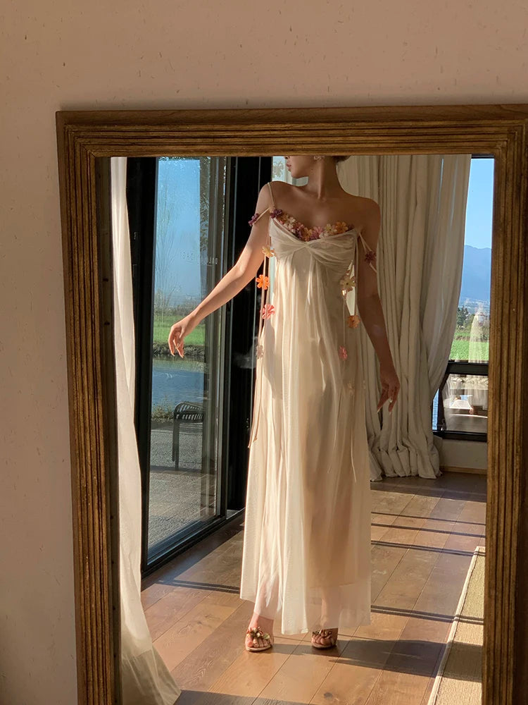 Boho Glow – Elegant Vacation Maxi Dress