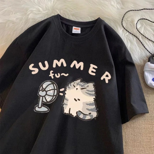 Minimalist Printed Summer T-shirt