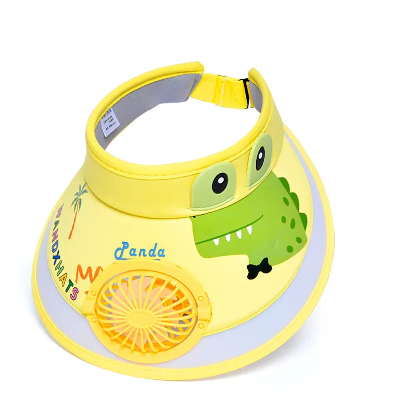 UV Protection Charging Fan Cap