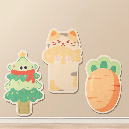 Vertical Wall Sticker Cat Scratch Board