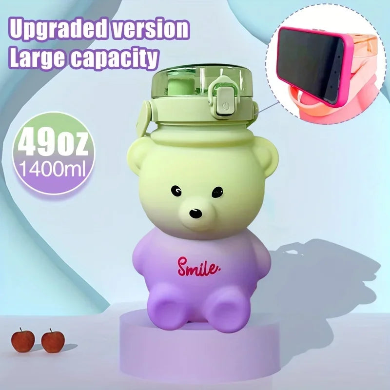 Cute Bear Water Bottle 1pc