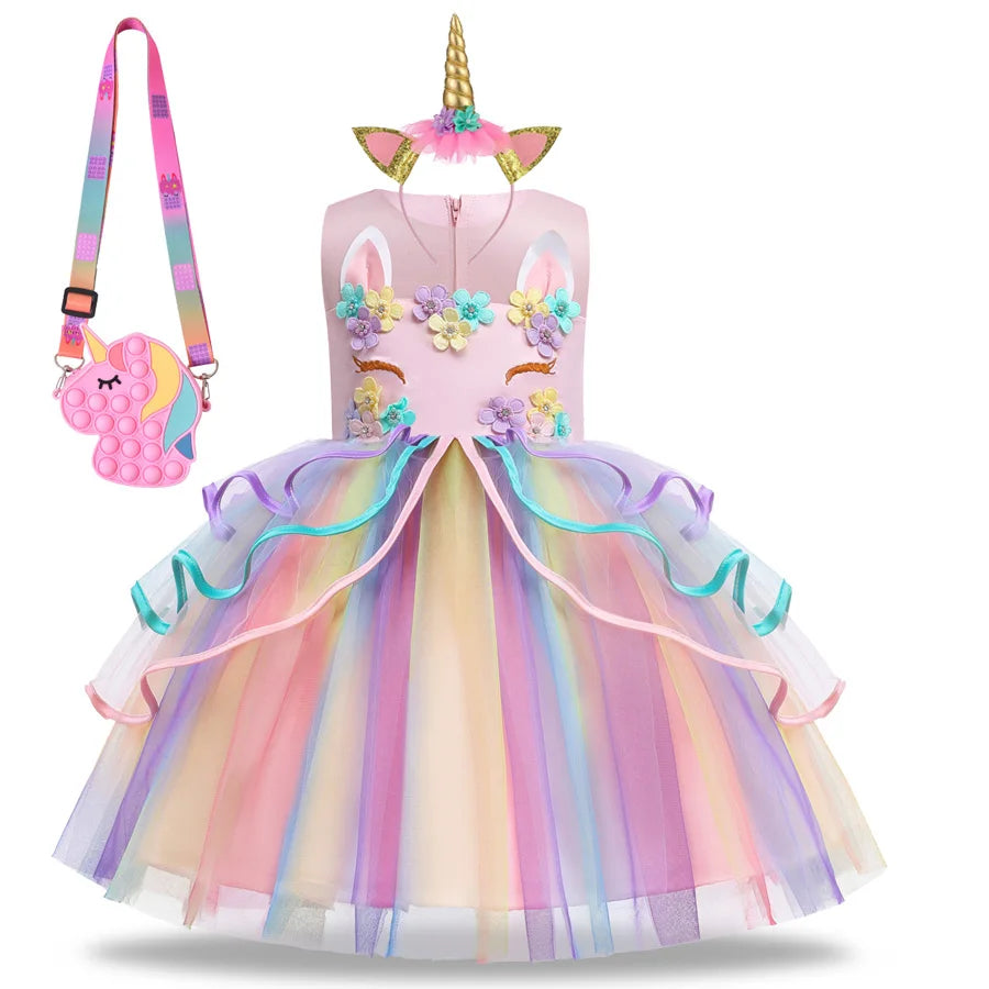 Unicorn Cosplay Costume Princess Dress