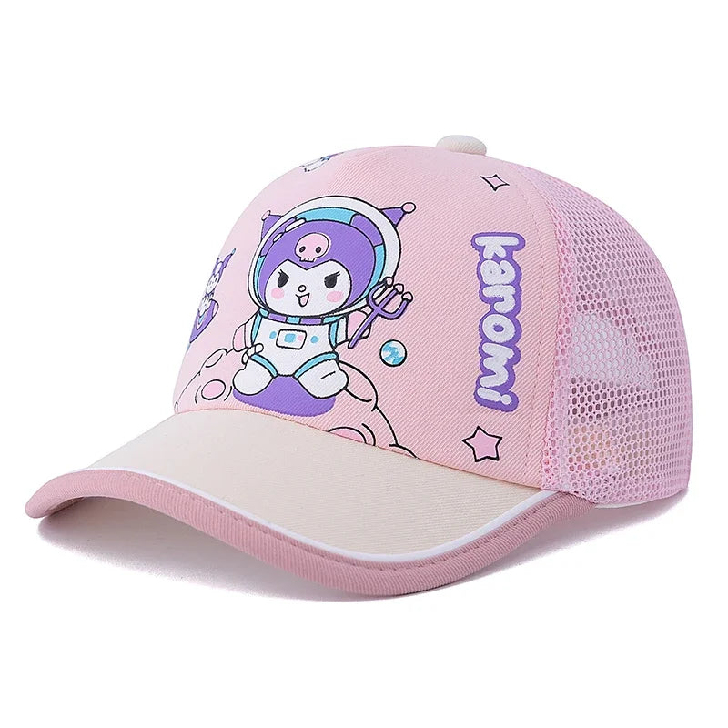 Children's Cartoon Lovely Astronaut-Kuromi Printed Cap