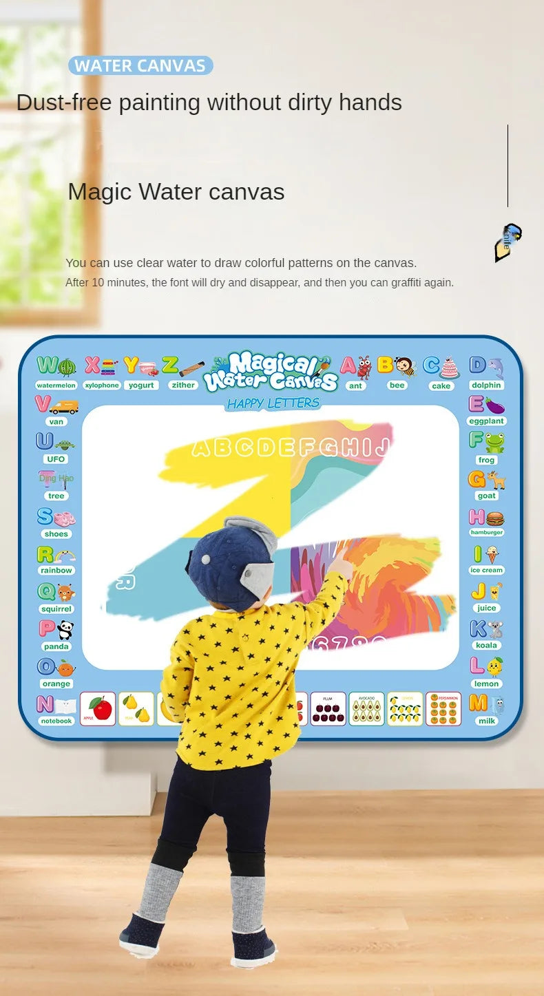 Magic Water Drawing Mat With Reusable Magic Pen Montessori Educational Toys