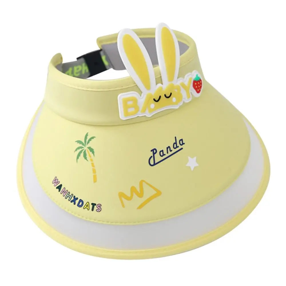 Rabbit Ear Empty Top Fan Hat USB Rechargeable
