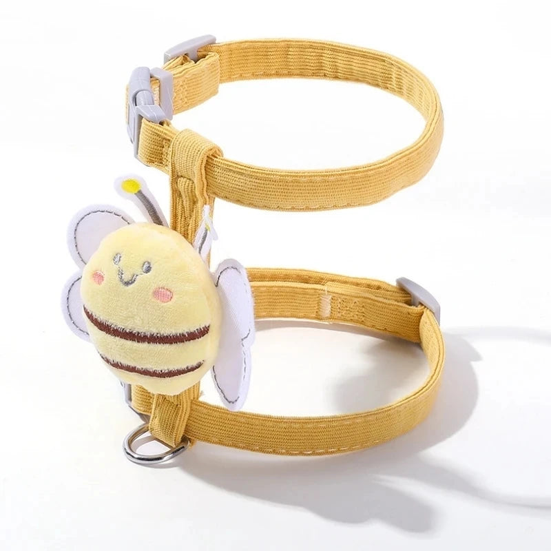 Cat Harness Cute Bee Style Pet Harnesses