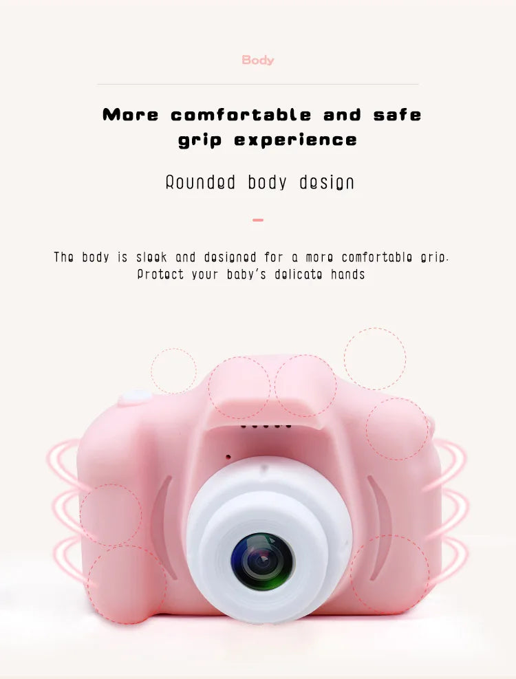 Kids Mini Digital Cameras 1080P HD SLR Camera +TF Memory Card