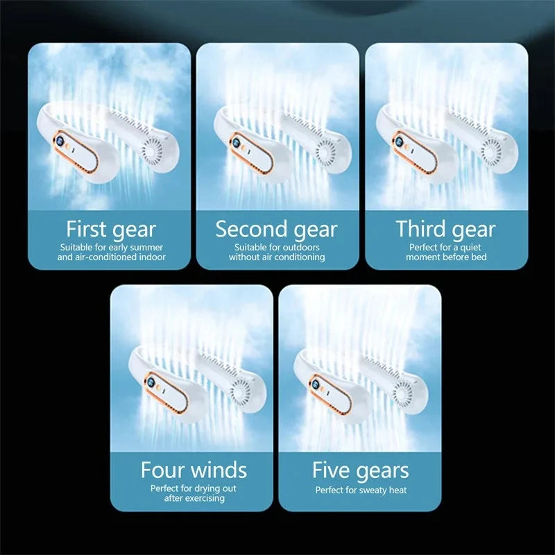 Mini Ultra Long Life Silent Neck Fan