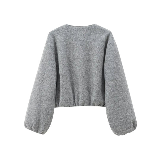 Soft Cropped Bomber Jackets