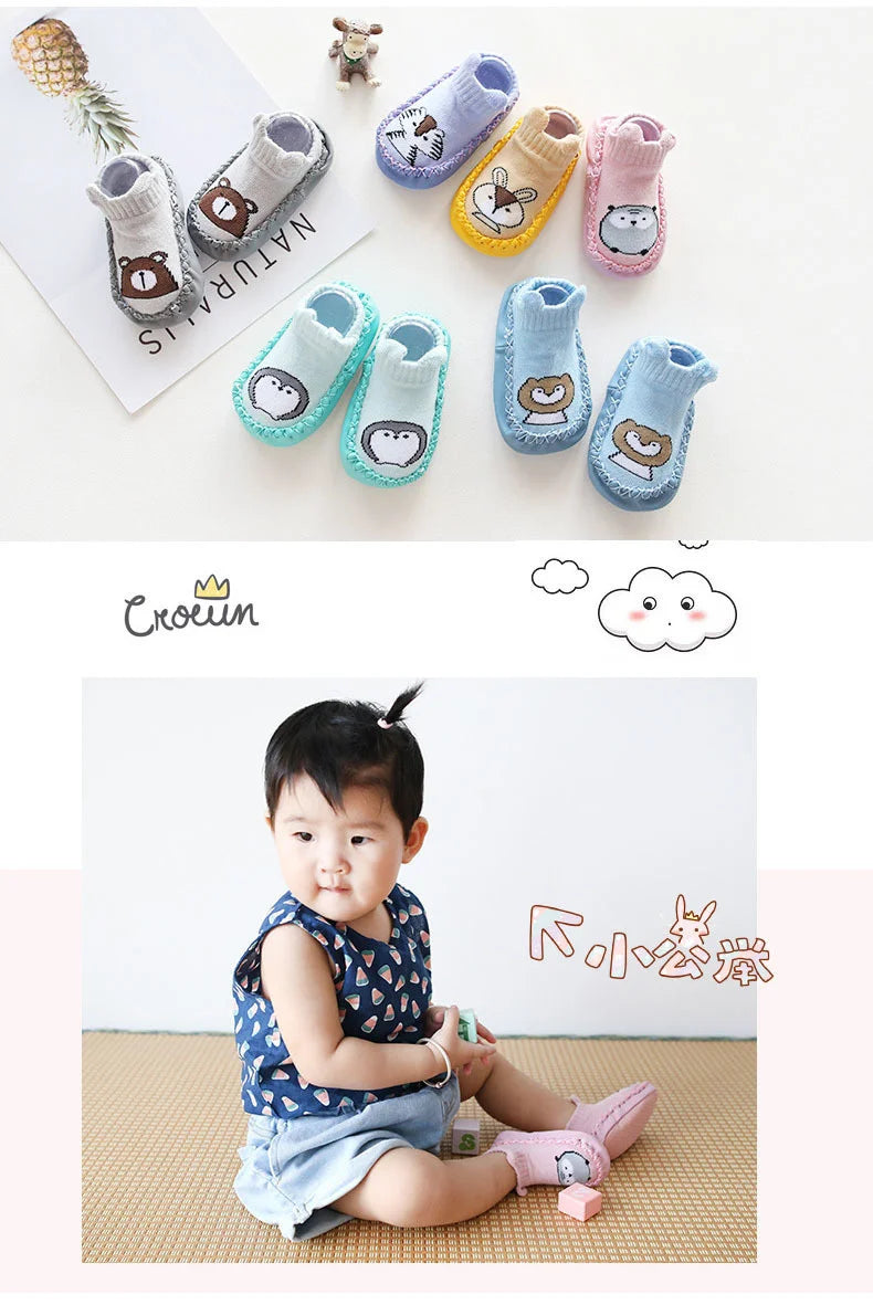 Anti Slip Soft Sole Baby Socks Slippers