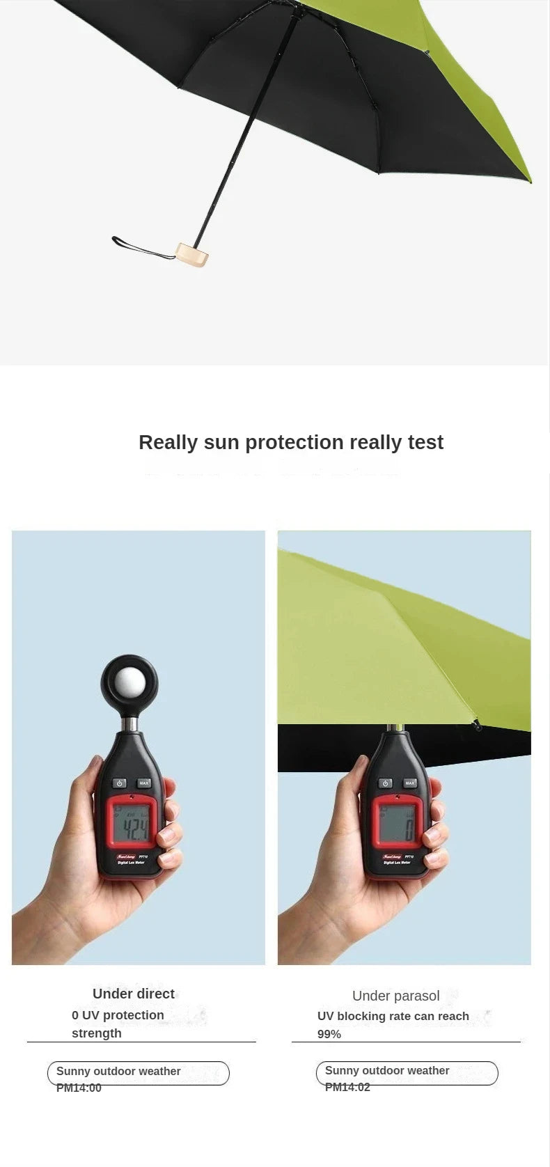 UPF50+ Mini Pocket Umbrella