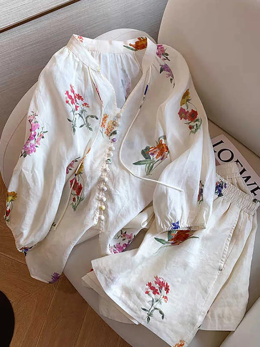 Lace & Light – Lantern Sleeve Summer Outfit