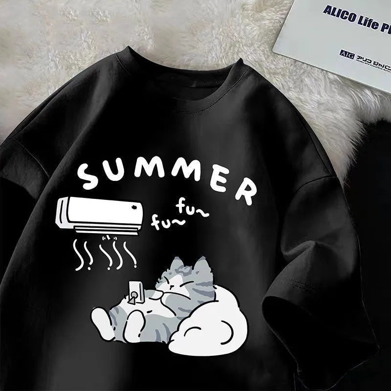 Cute Cat short Sleeve T-shirt