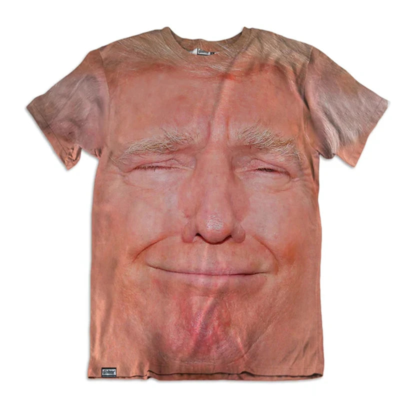 2025 Donald Trump Face Print T-shirt