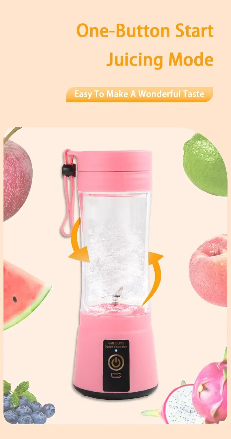 Portable Blender for Shakes and Smoothies Rechargeable USB 380ML