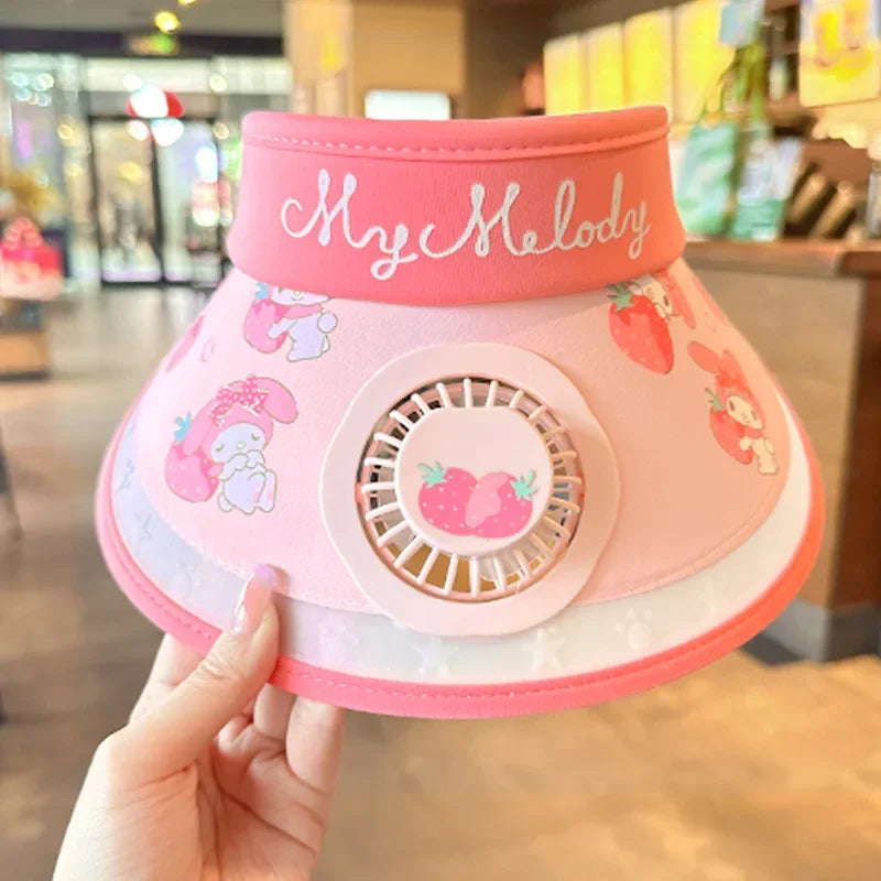 Children's Girls Boys Sun Protection Fan Hat