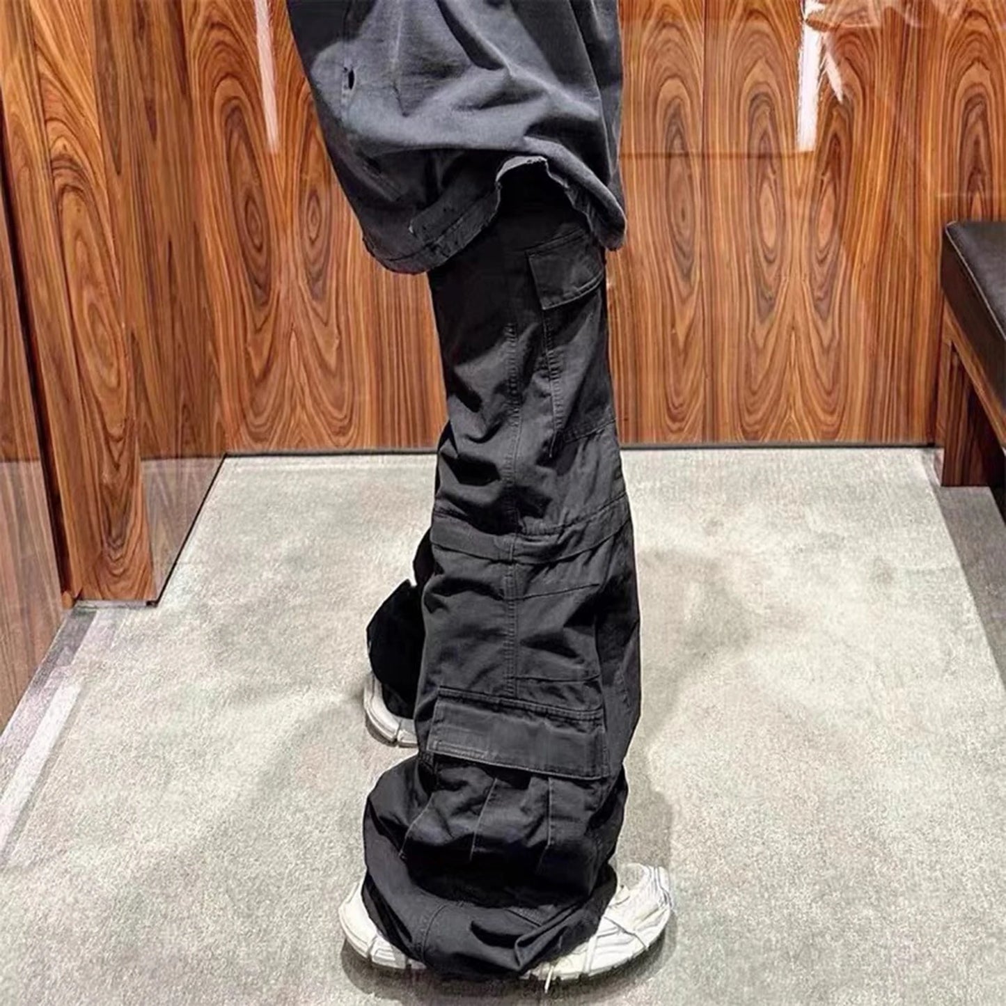 Street Flared Detachable Cargo Pants
