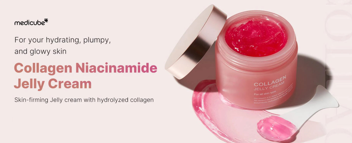 24H Glow & Lift Collagen Jelly Cream with Niacinamide & Hydrolyzed Collagen – Strengthen Skin Barrier, Hydrate & Anti-Aging Moisturizer