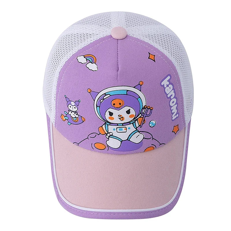 Children's Cartoon Lovely Astronaut-Kuromi Printed Cap