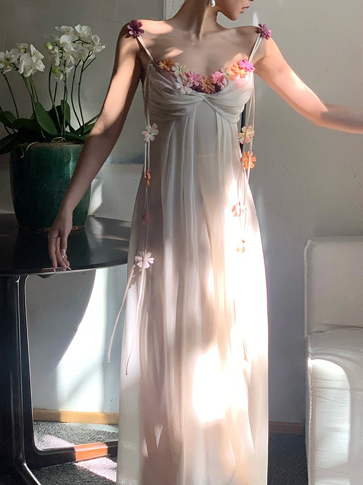 Boho Glow – Elegant Vacation Maxi Dress