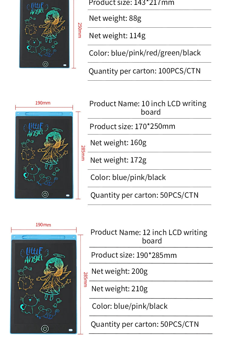 LCD Writing Tablet for Kids,Reusable Magic Drawing Board with Stylus