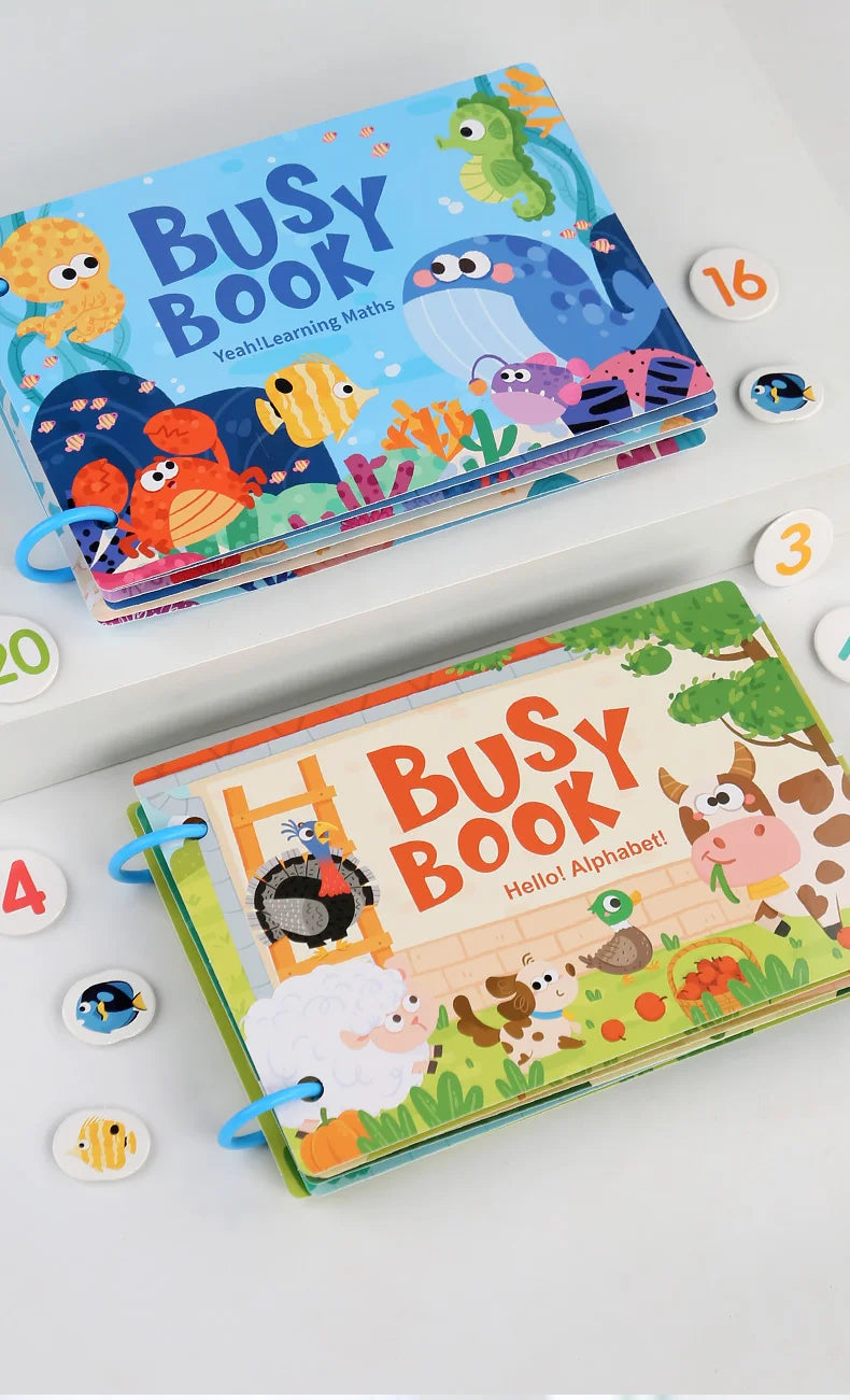 Montessori Baby Busy book Early Learning Education Toy