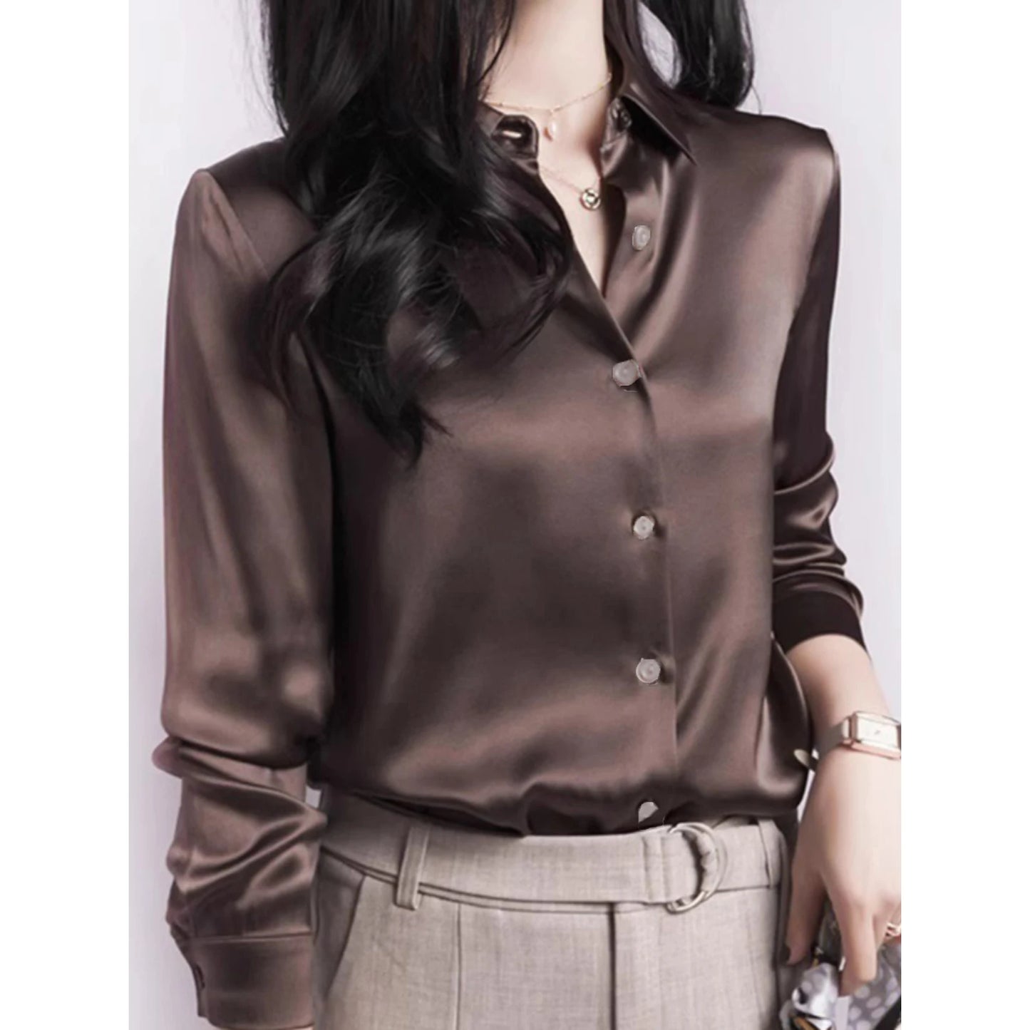 Long Sleeved Office Women's Shirts