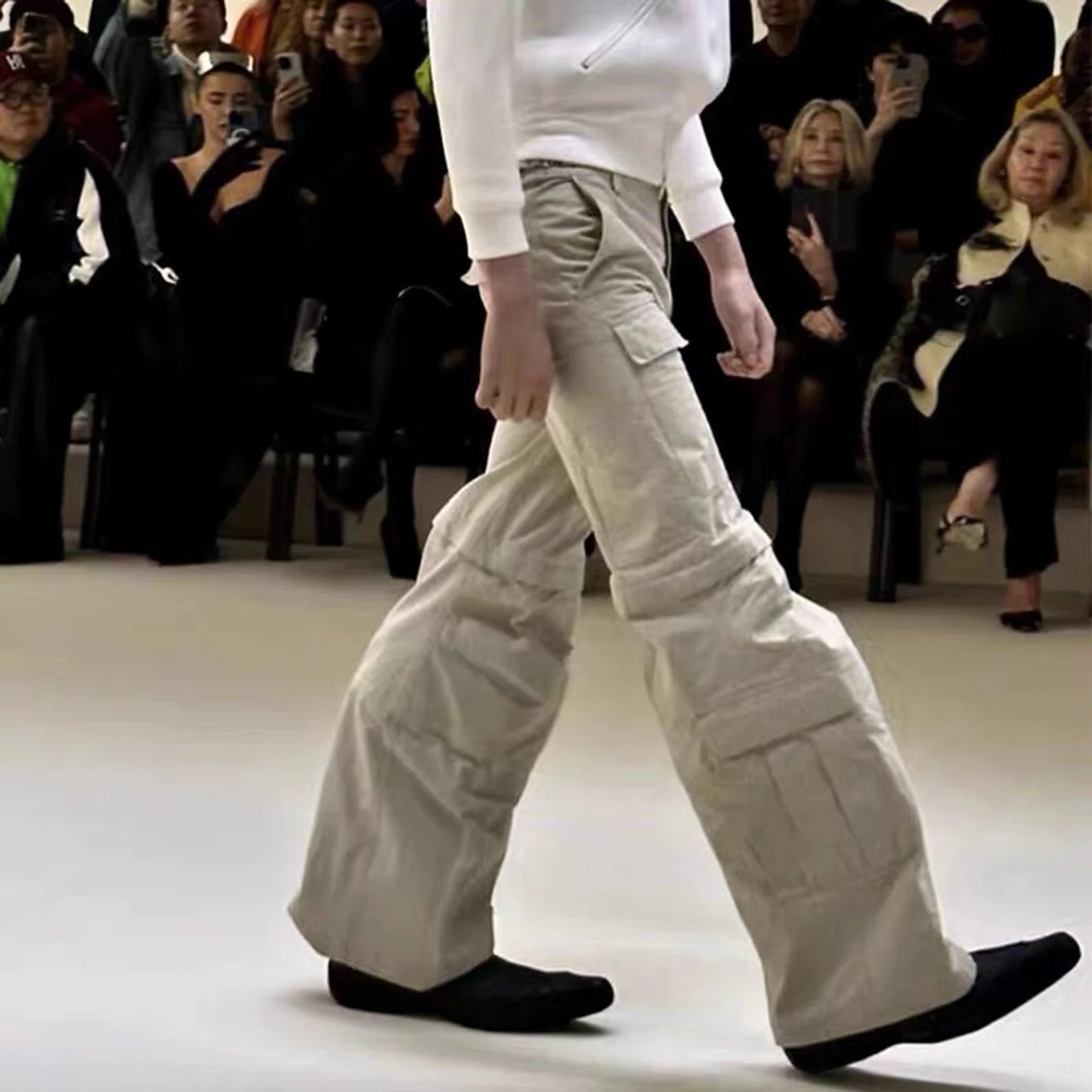 Street Flared Detachable Cargo Pants