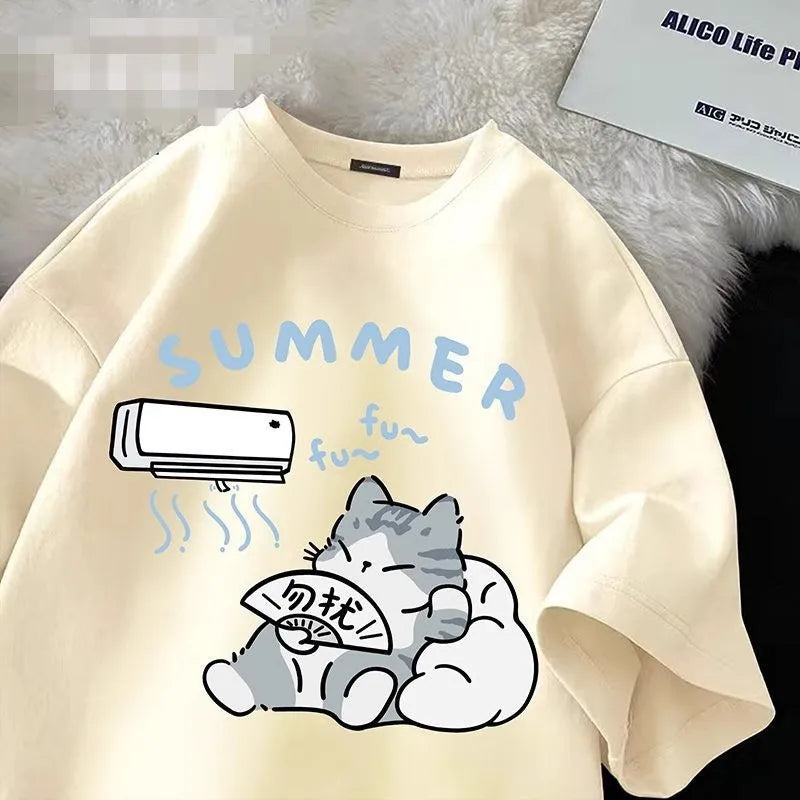 Cute Cat short Sleeve T-shirt