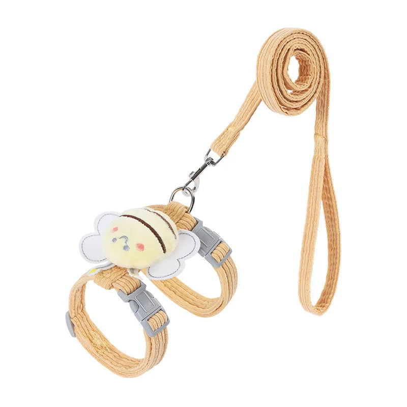 Cat Harness Cute Bee Style Pet Harnesses