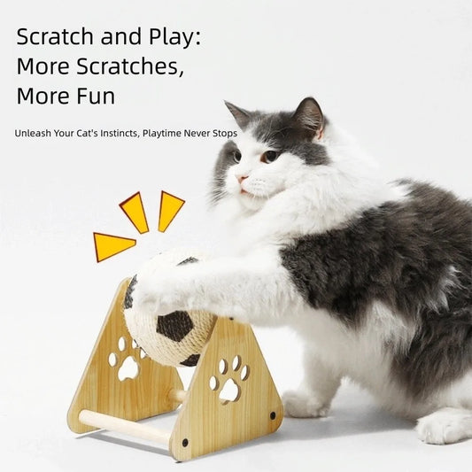Wood Base Durable Cat Scratcher