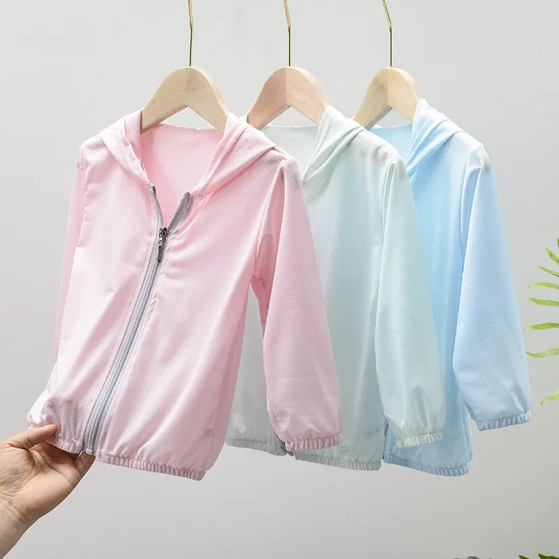 Kids Thin Ice Silk Sunscreen Hoodie