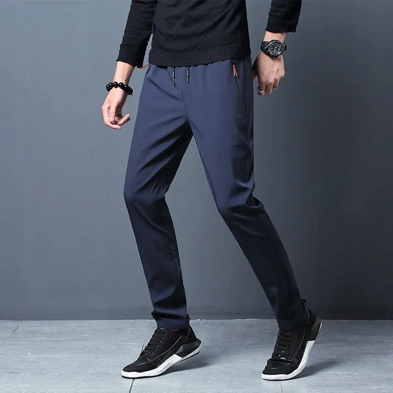 Slim Fit Elastic Waist Jogger Pants