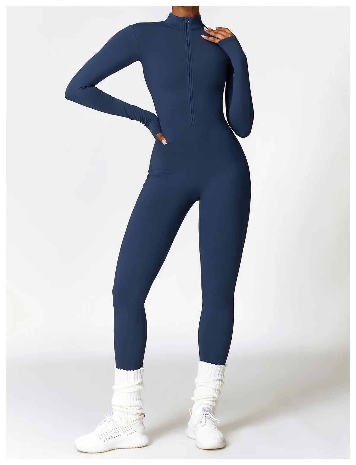 Zipper Yoga Rompers Jumpsuit