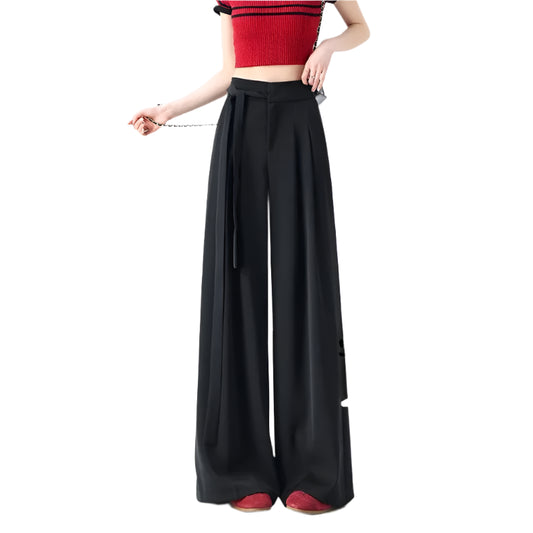 Korean Style Wide Leg Suit Pants