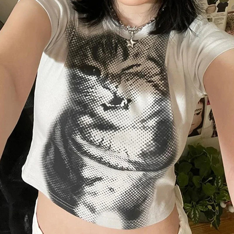 The Sleepy Cat Crewneck T-shirt