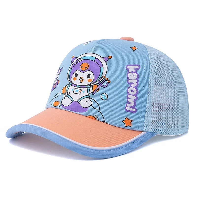 Children's Cartoon Lovely Astronaut-Kuromi Printed Cap