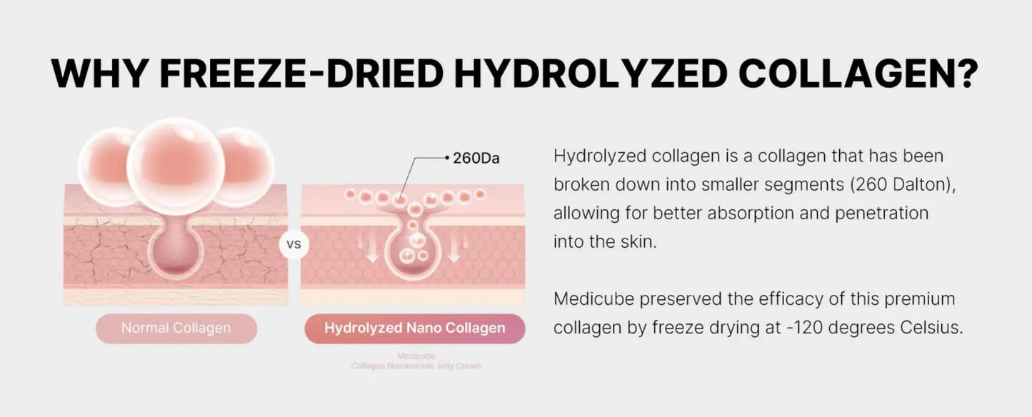 24H Glow & Lift Collagen Jelly Cream with Niacinamide & Hydrolyzed Collagen – Strengthen Skin Barrier, Hydrate & Anti-Aging Moisturizer