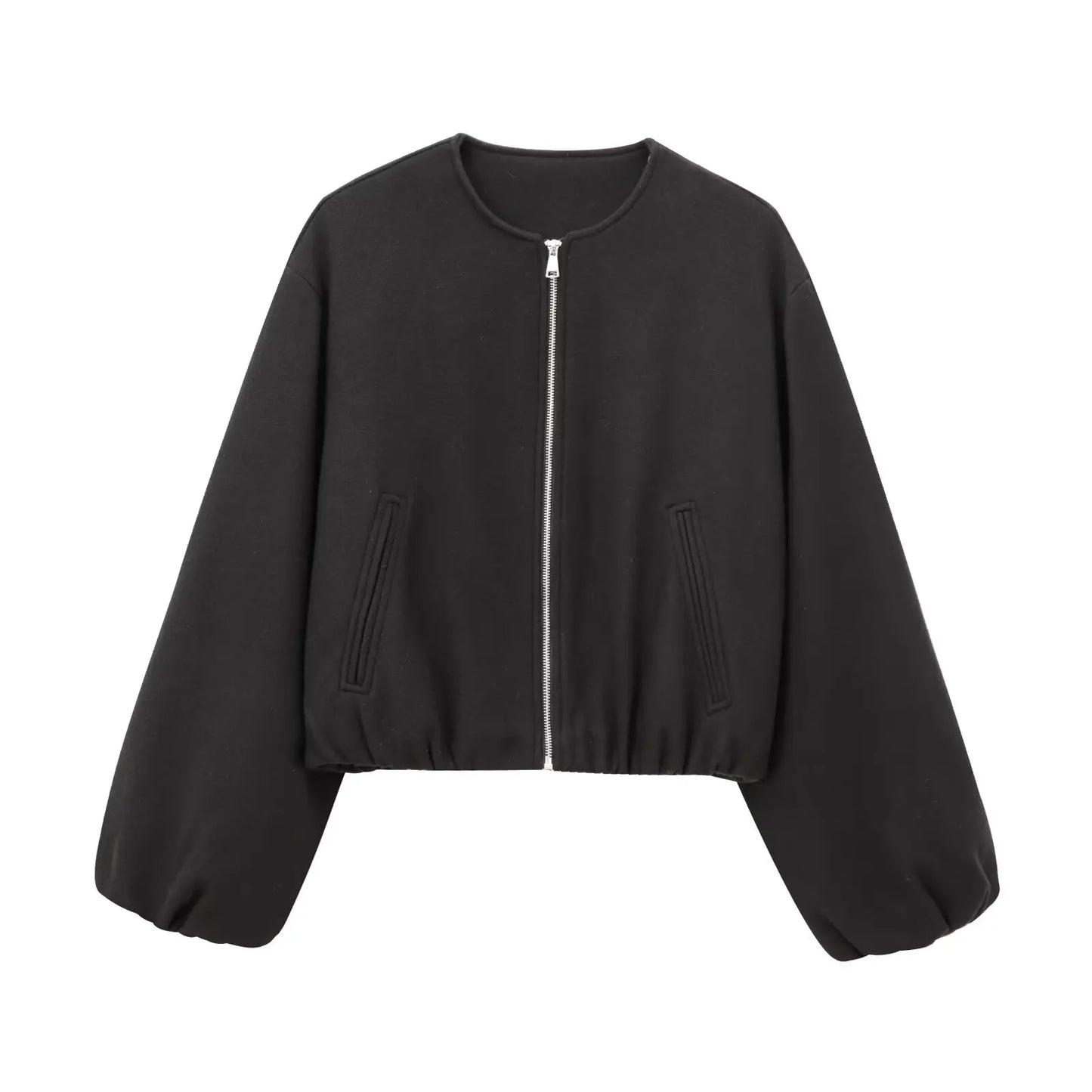 Soft Cropped Bomber Jackets