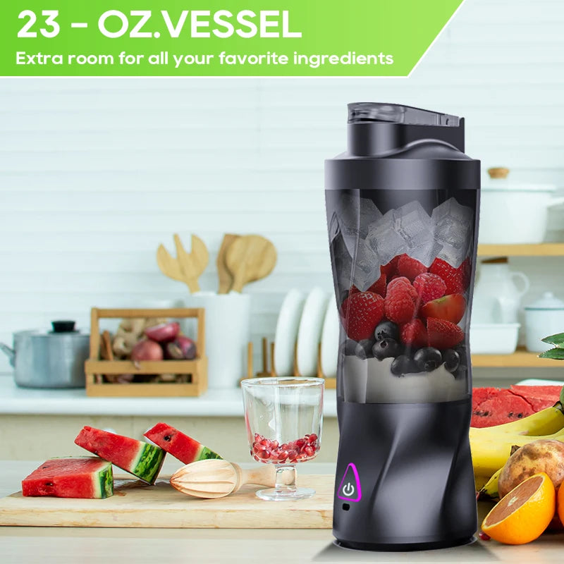 Portable Smoothie Blender Fresh Fruit blender 700ML USB Rechargeable Outdoor Mixing Cup