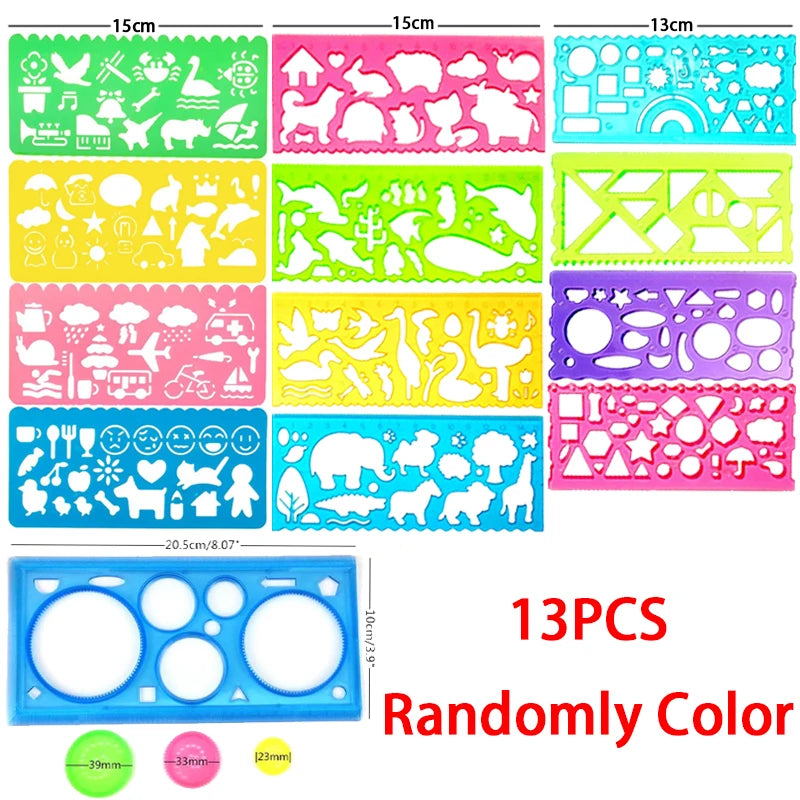 Geometry Spirograph Drawing Stencil Set  Kids Educational Toy