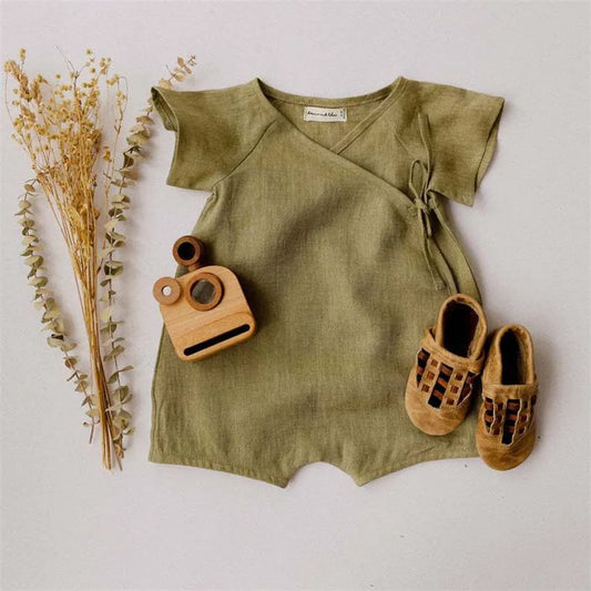 Linen Cotton Baby Boys Rompers