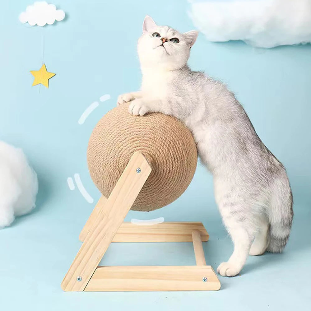 Cat Scratching Ball Toy Kitten Sisal Rope