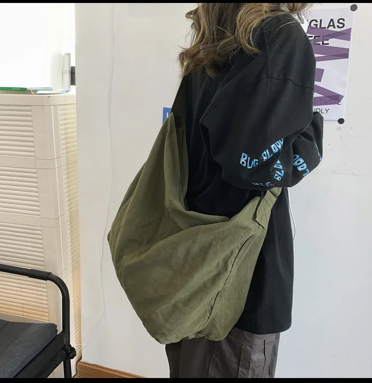 Trendy Canvas School Tote