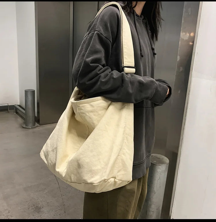 Trendy Canvas School Tote