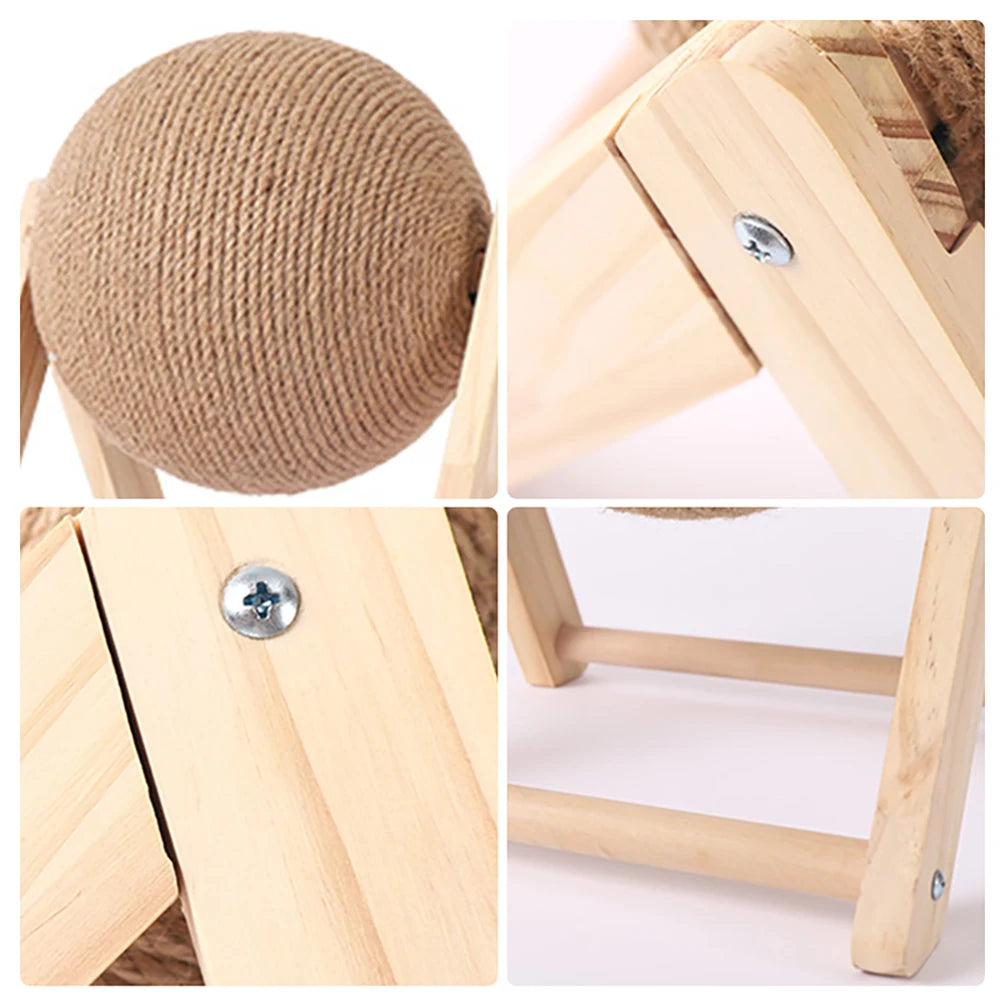 Cat Scratching Ball Toy Kitten Sisal Rope