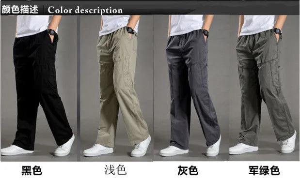 Cotton Cargo Pants Summer Sweatpants