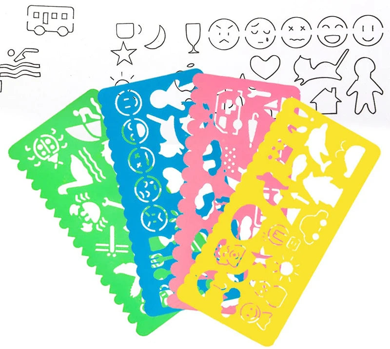 Geometry Spirograph Drawing Stencil Set  Kids Educational Toy