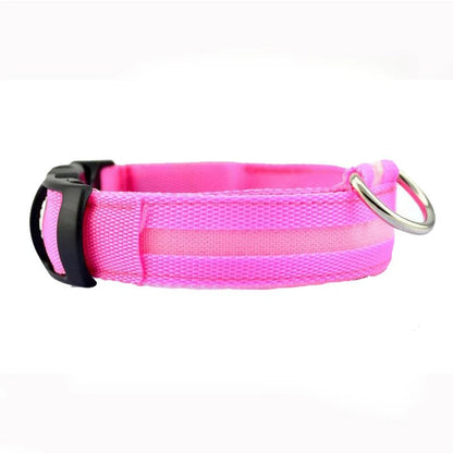 LED Leopard Print Glowing Dog Collar – Adjustable & Rechargeable