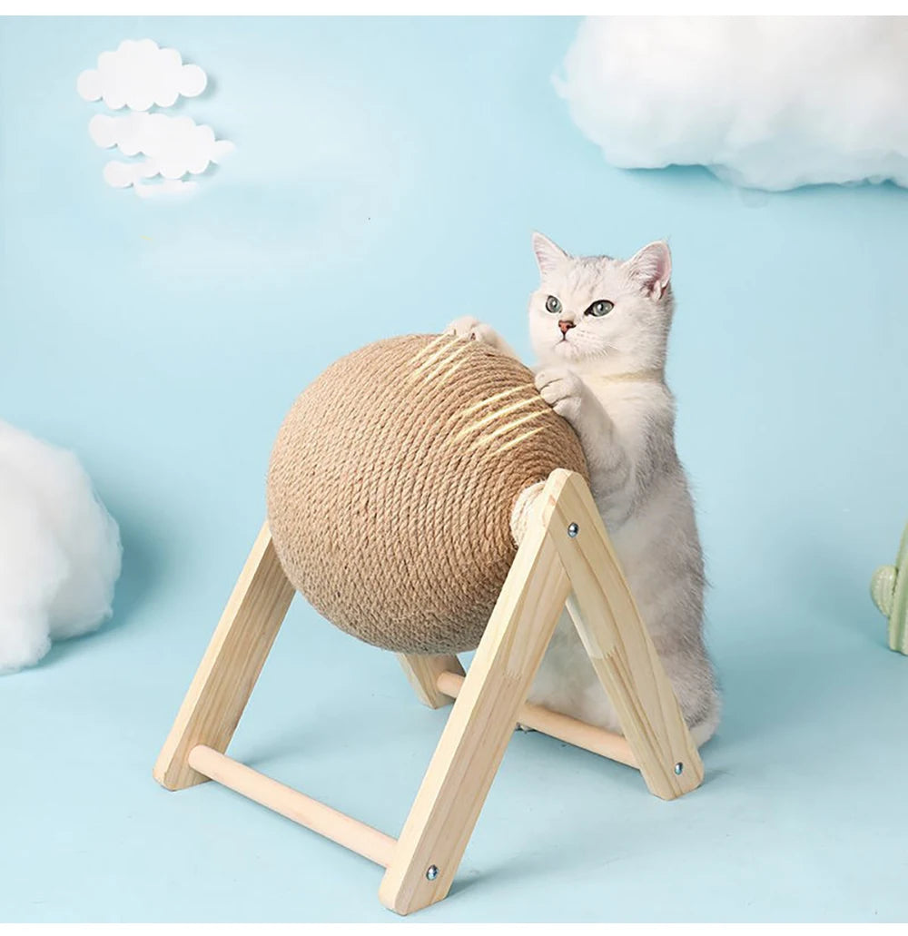Cat Scratching Ball Toy Kitten Sisal Rope